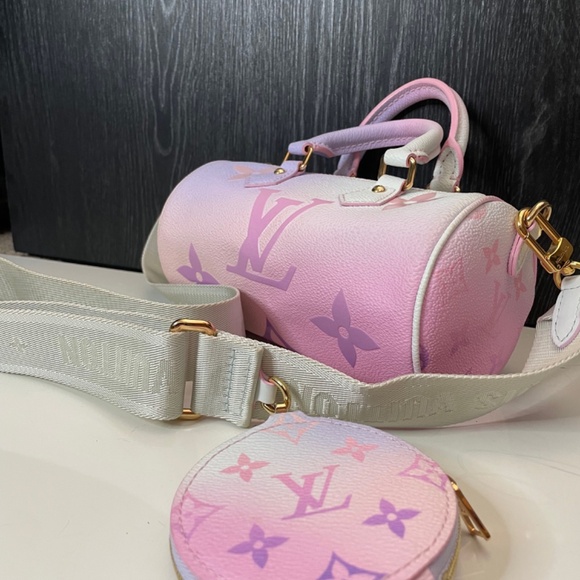 Louis Vuitton / Sunrise Pastel Monogram Coated Canvas Papillon BB Gold Hardware - Picture 6 of 9